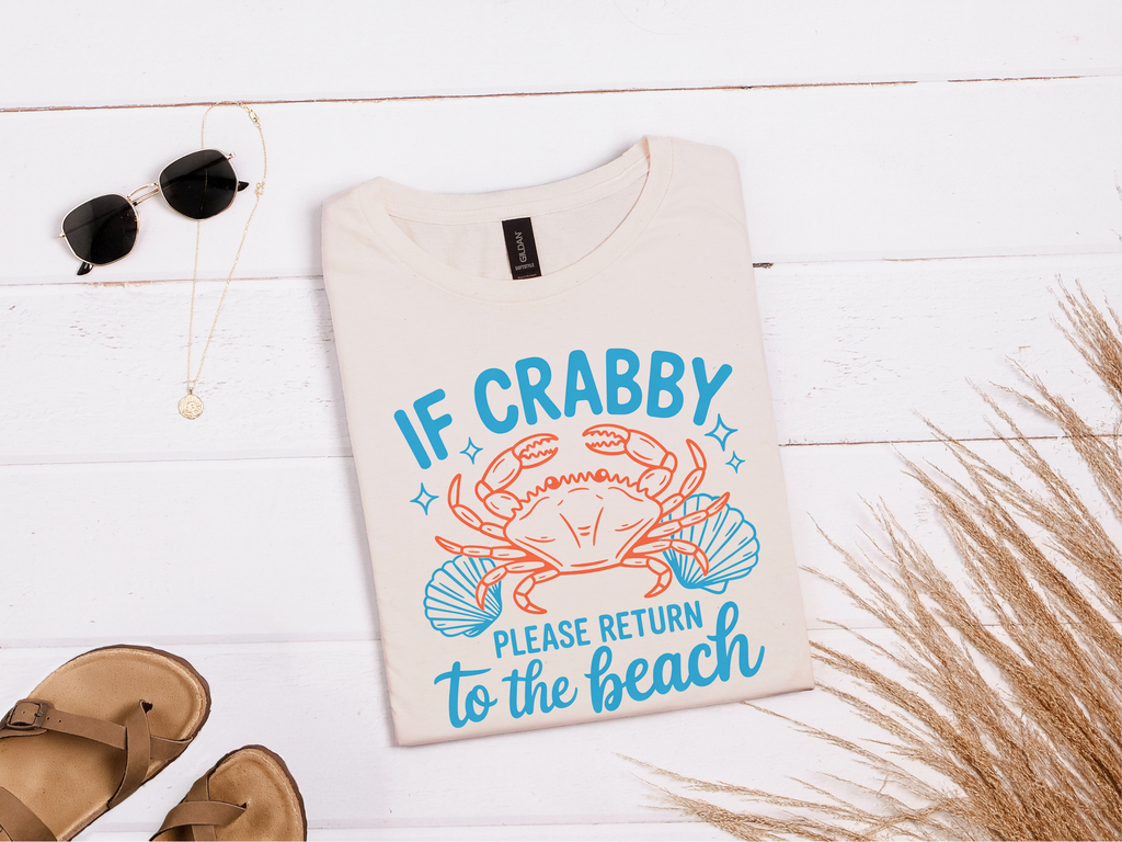 If Crabby Return to the Beach Graphic Tee