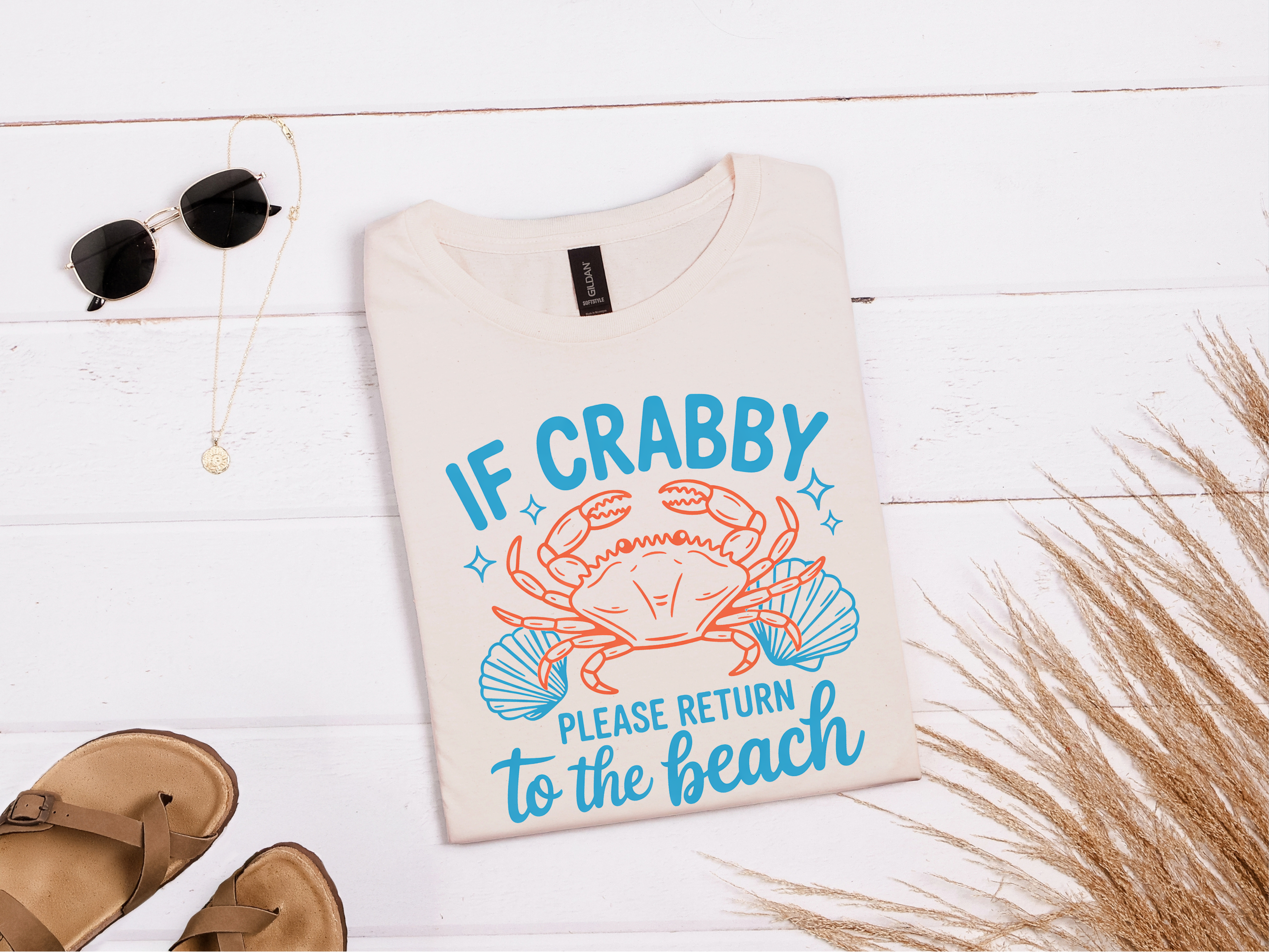 If Crabby Return to the Beach Graphic Tee